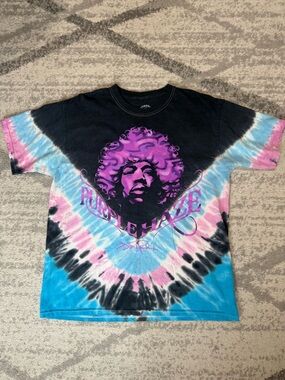 Jimmi Hendrix purple haze tie dye shirt size medium